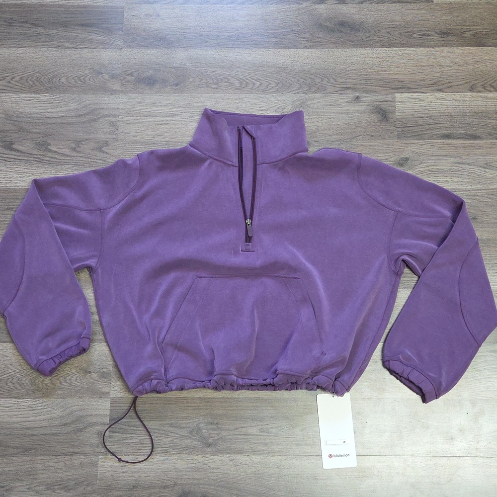 Lululemon Brushed Softstreme Half Zip | Dramatic Magenta | Size 12
